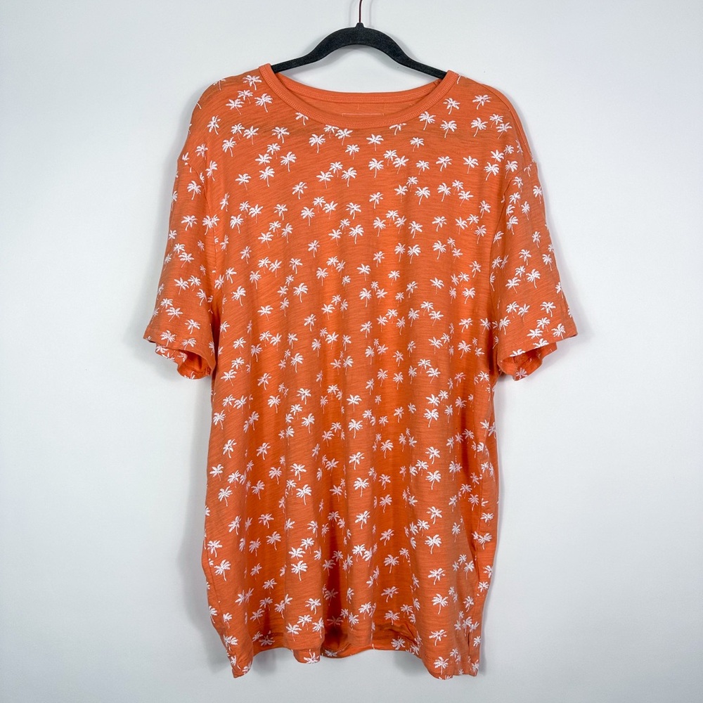 Express Orange Palm Tree Print T-Shirt